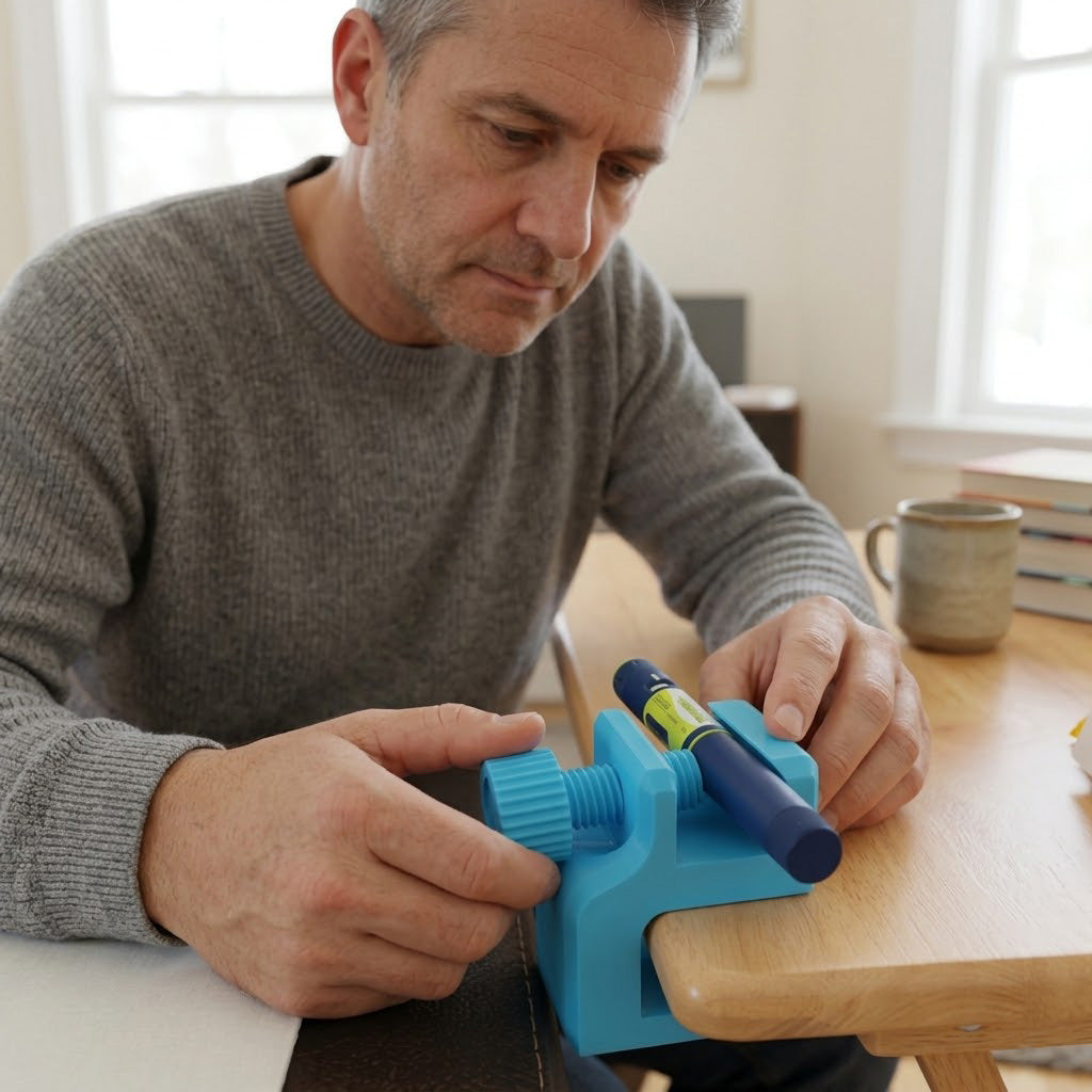 One-Handed Insulin Pen Dosing Aid