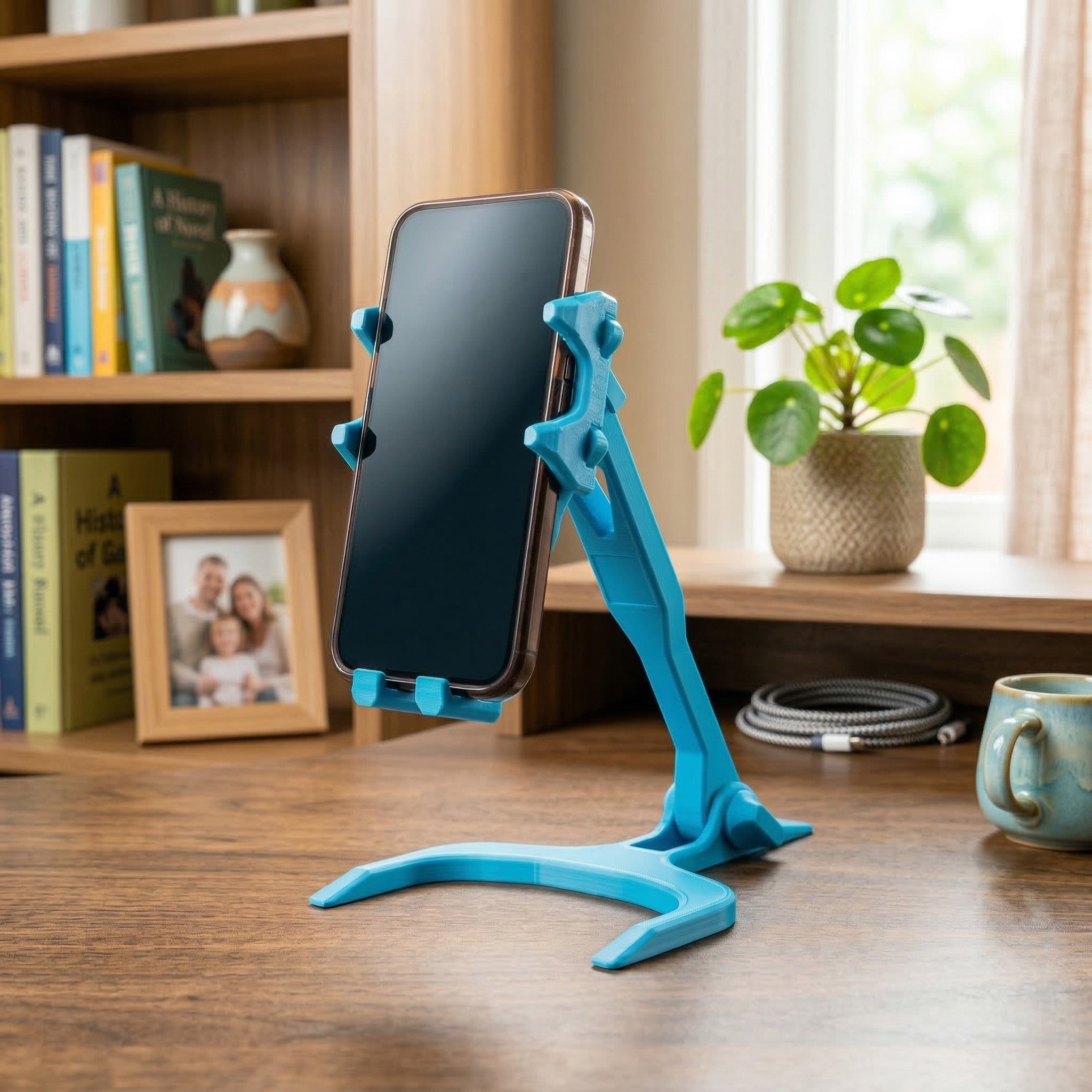 Auto-Locking Universal Phone Stand